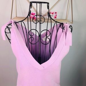 LOFT PERIWINKLE BOW TOP